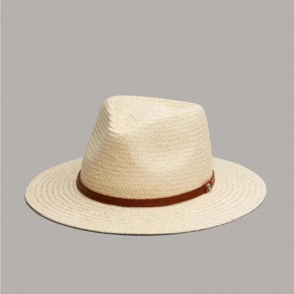 NWT rag & bone packable straw Fedora hat - Picture 1 of 4